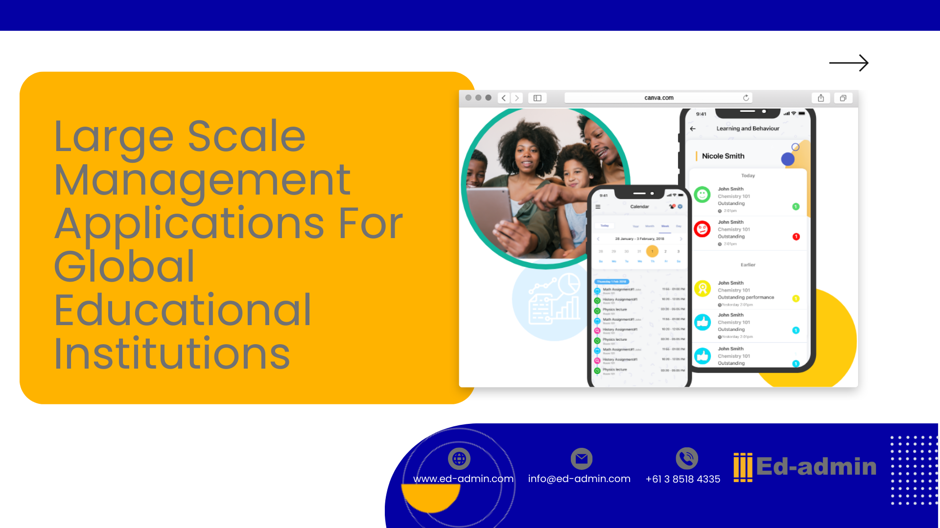Large-Scale Management Applications for Global Educational Institutions